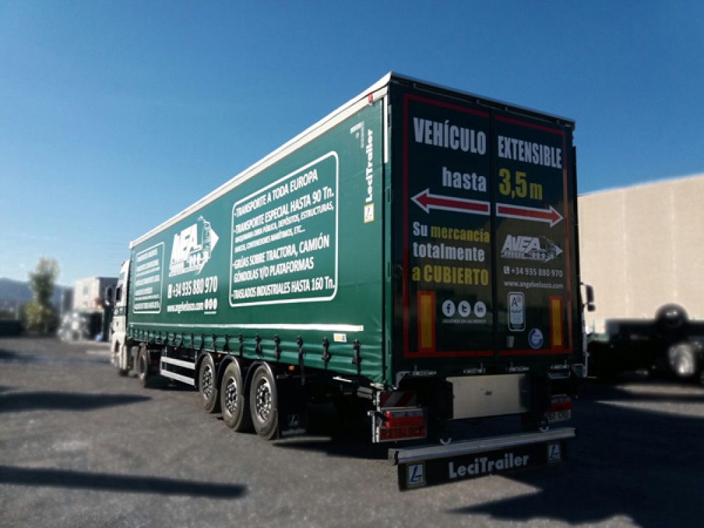Tautliner jusqu'à 13,60 mètres et extensibles jusqu'à 3,50 mètres