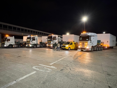 Transport of a modular home totalling 380 m² to the island of Palma de Mallorca via special transport